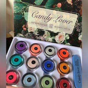 Candy Lover Nail Dip Powder Set, 12 Colors Quick Dry Dipping Powder Set